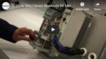 BLE2 vs BMU brushless motors conveyor demo by engineering manager