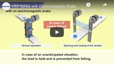 PKP series stepper motors with electromagnetic brake demo