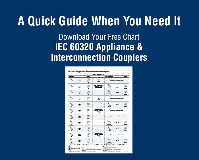 Download Your Free Chart on IEC 60320 Appliance and Interconnection Couplers