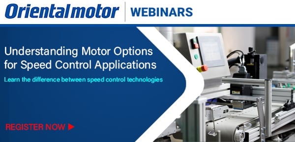 Webinar: Understanding Motor Options for Speed Control Applications