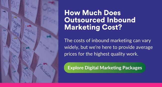 How much does Outsourced Inbound Marketing Cost; Explore our Digital Marketing Packages
