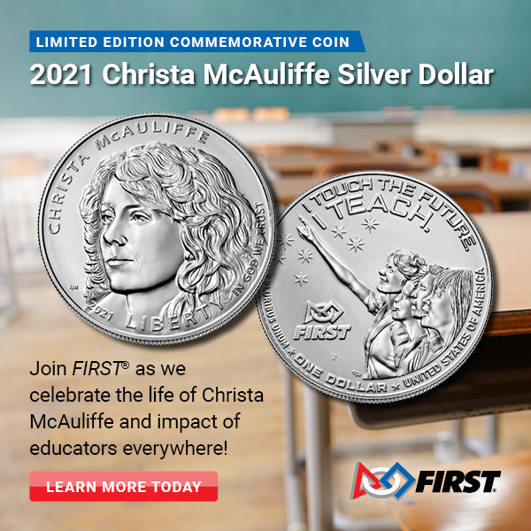 Learn more about the Christa McAuliffe Silver Dollar Coin